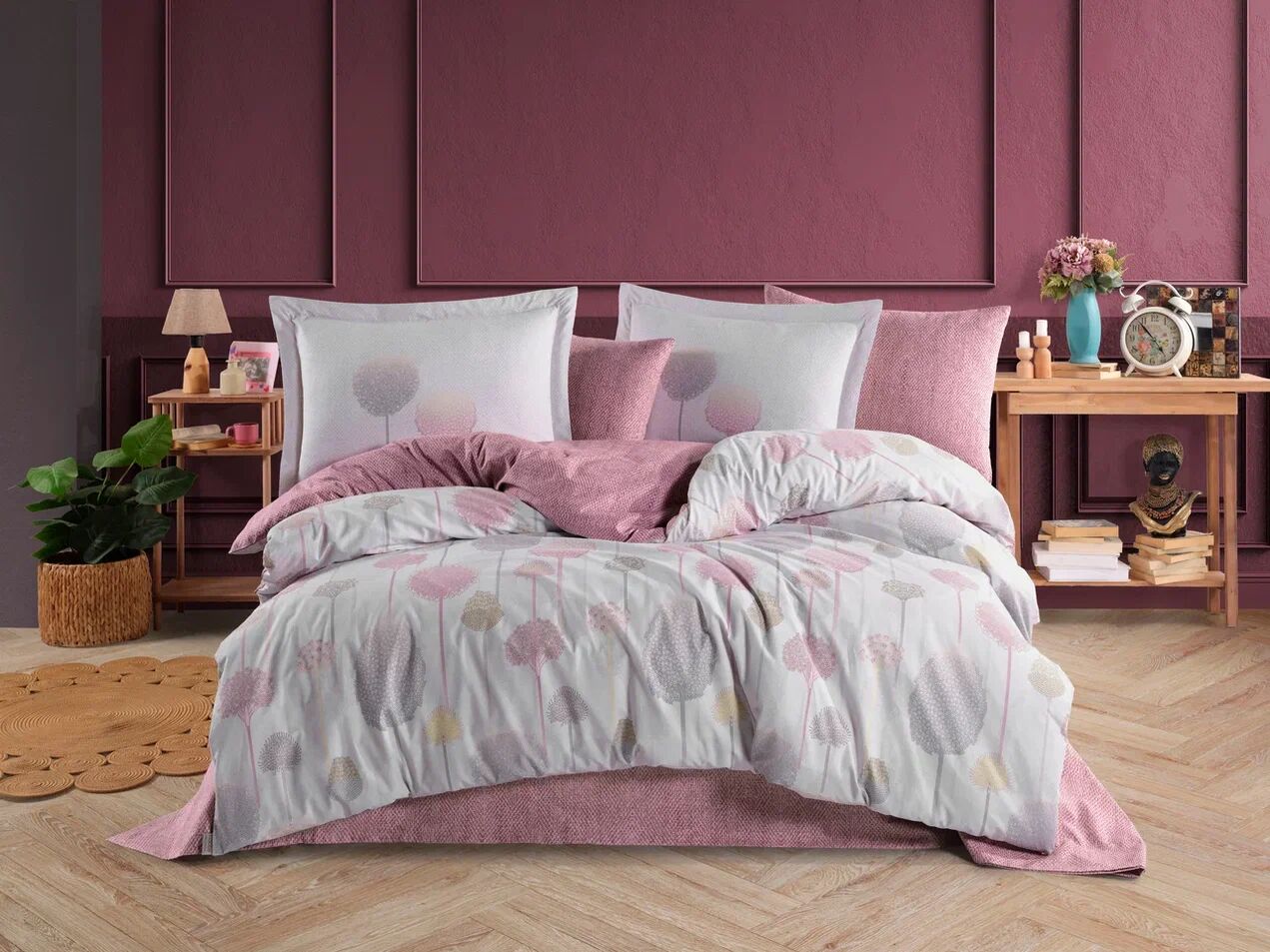 Hobby Çift Kişilik Poplin Nevresim Berina Diamond