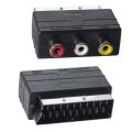 Powermaster PM-2067 Scart Erkek-Rca Dişi Ara Mini Adaptör
