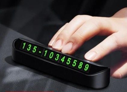 Araç Torpido Üstü Aç Kapa Numaratör - Cep Telefon Numarası Için