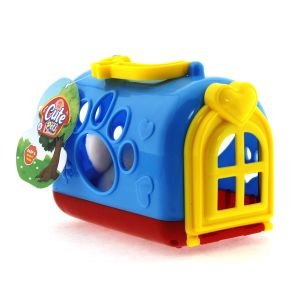 Taşıma Çantalı Peluş Beyaz Yavru Kedi