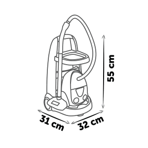 7600330316 Cleaning trolley + vacuum cleaner - Simba