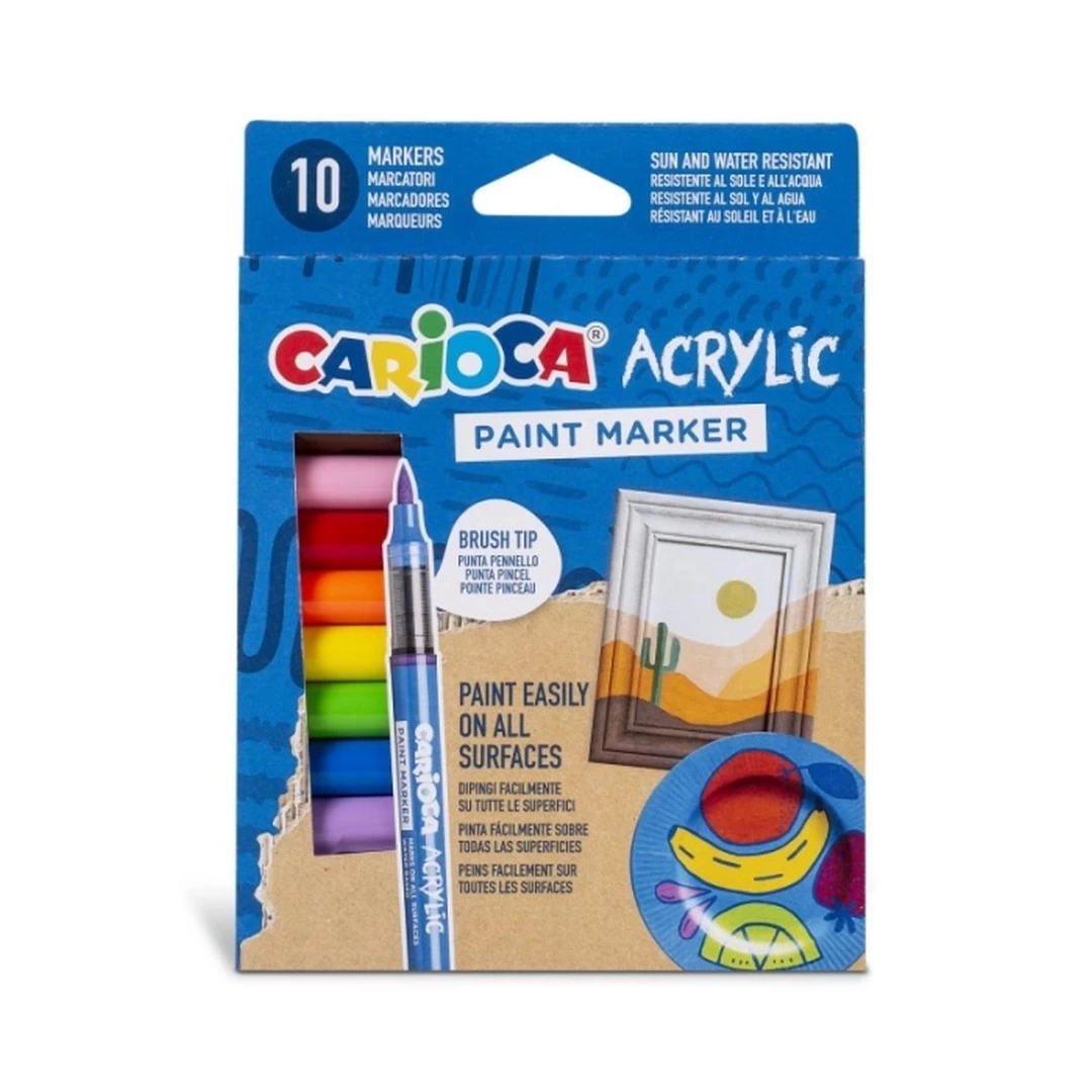 Akrilik Paint Marker Su Bazlı Fırça Uç 10'lu