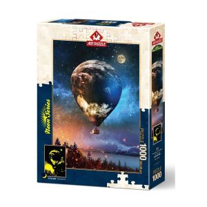5013 Ay'a Yolculuk 1000 Parça NEON Puzzle
