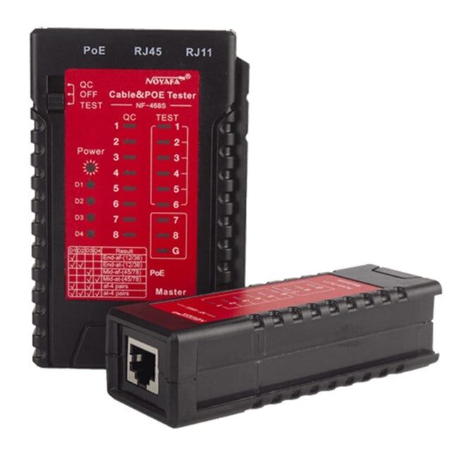 Noyafa NF-468S Rj45-Rj11-Poe Destekli Çok Fonksiyonlu Ağ Telefon Kablosu Test Cihazı