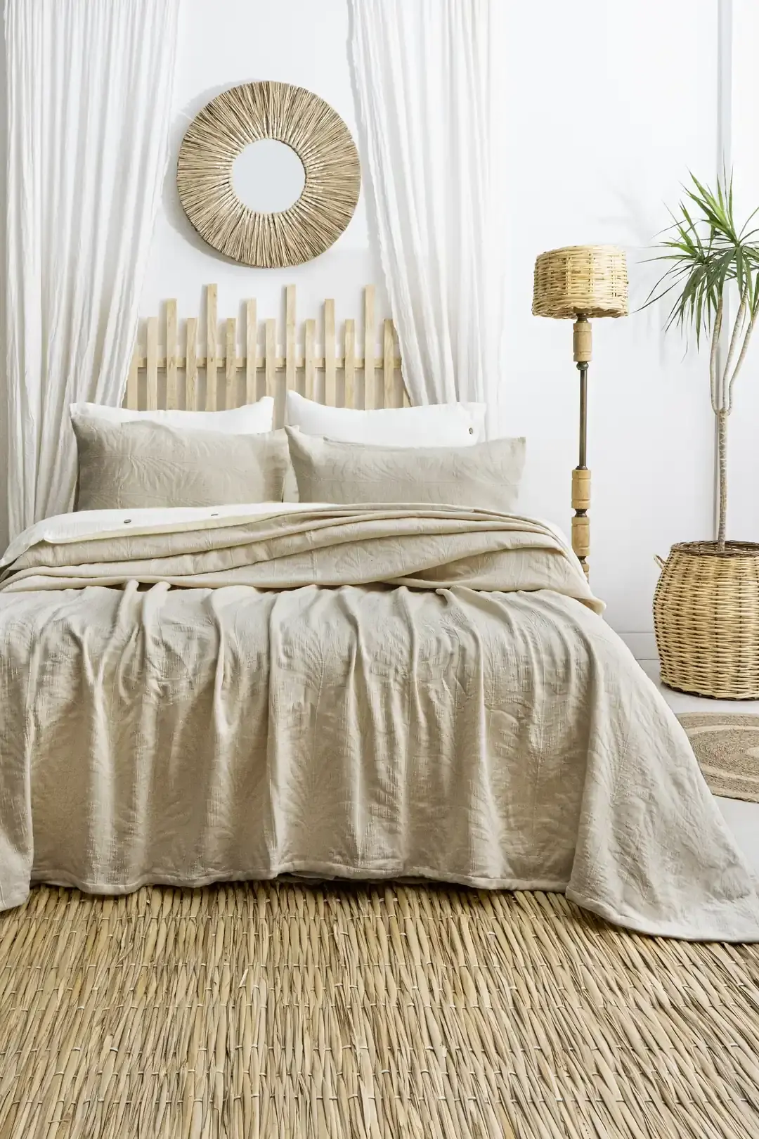 Şaheser Home Collection Yatak Örtüsü Çift Kişilik Silvia Bej
