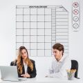 Aylık Planlayıcı Manyetik Duvar Stickerı Takvim Plan Çizelgesi