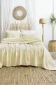 Şaheser Home Collection Yatak Örtüsü Çift Kişilik Silvia Butter Yellow