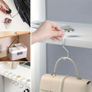 Masaya Takılabilen Çanta Askısı Çanta Tipi Pratik Metal Çanta Kanca - Stokta Olan Gönderilir