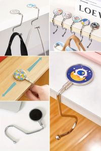 Masaya Takılabilen Çanta Askısı Çanta Tipi Pratik Metal Çanta Kanca - Stokta Olan Gönderilir