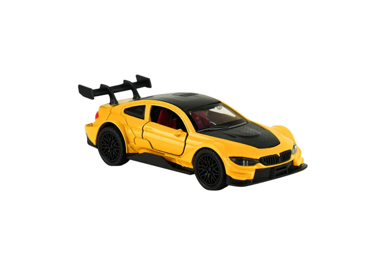 Die Cast Metal Çek Bırak Turuncu Yarış Arabası