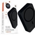 Powerway 10.000mAh PD15W Magsafe Kablosuz Wireless Taşınabilir Şarj Cihazı Siyah Powerbank TXM10