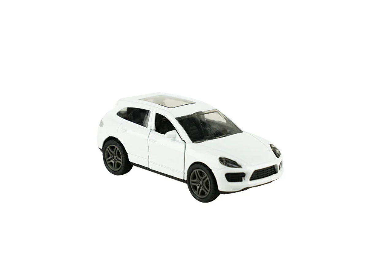 Die Cast Metal Çek Bırak Beyaz Suv