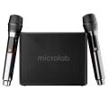 Microlab M60 Vega 100W RGB 2 Adet Kablosuz Mikrofonlu Bluetooth Karaoke Hoparlör (15.000mAh Batarya)
