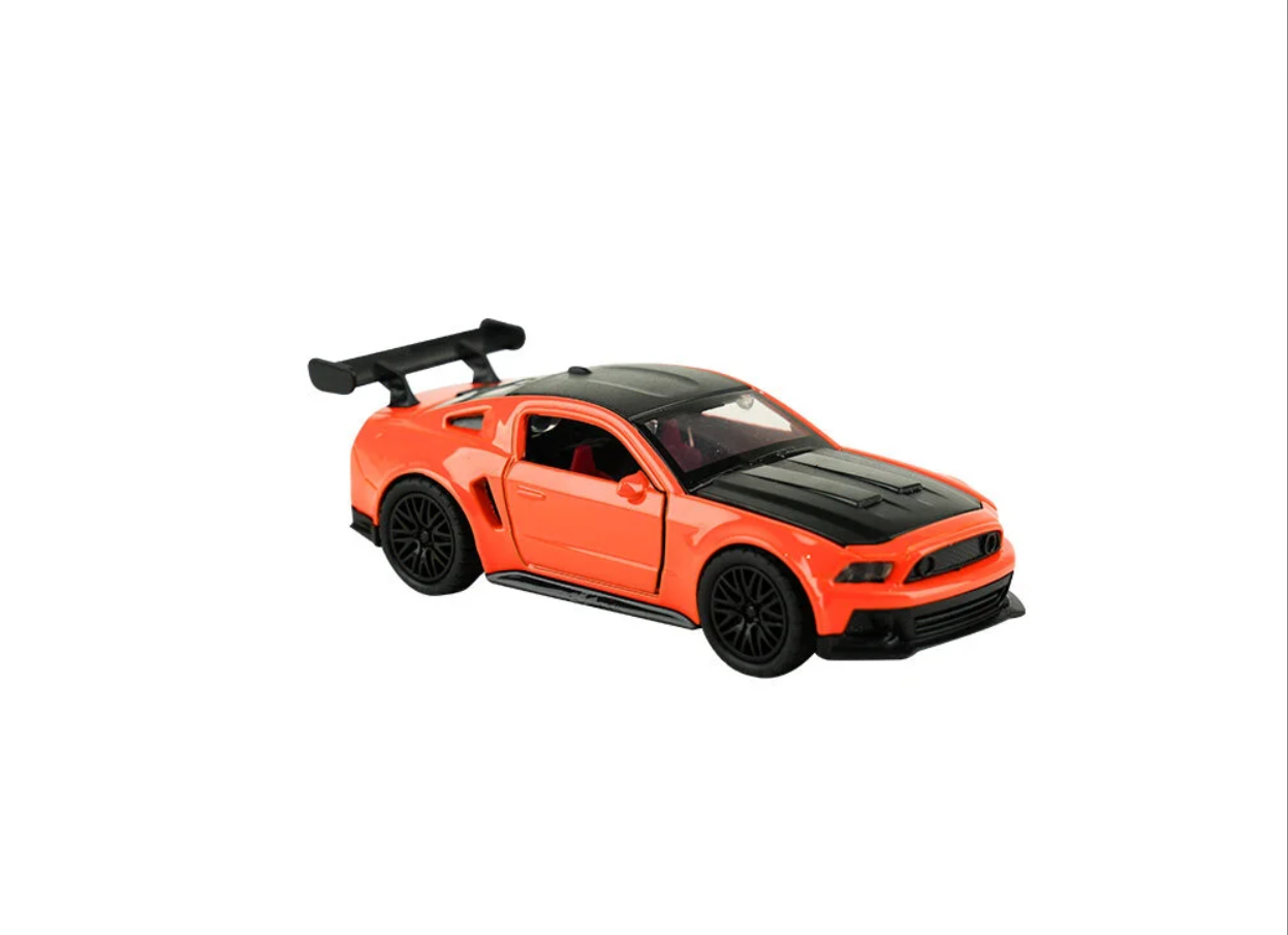 Die Cast Metal Çek Bırak Turuncu Spor Araba