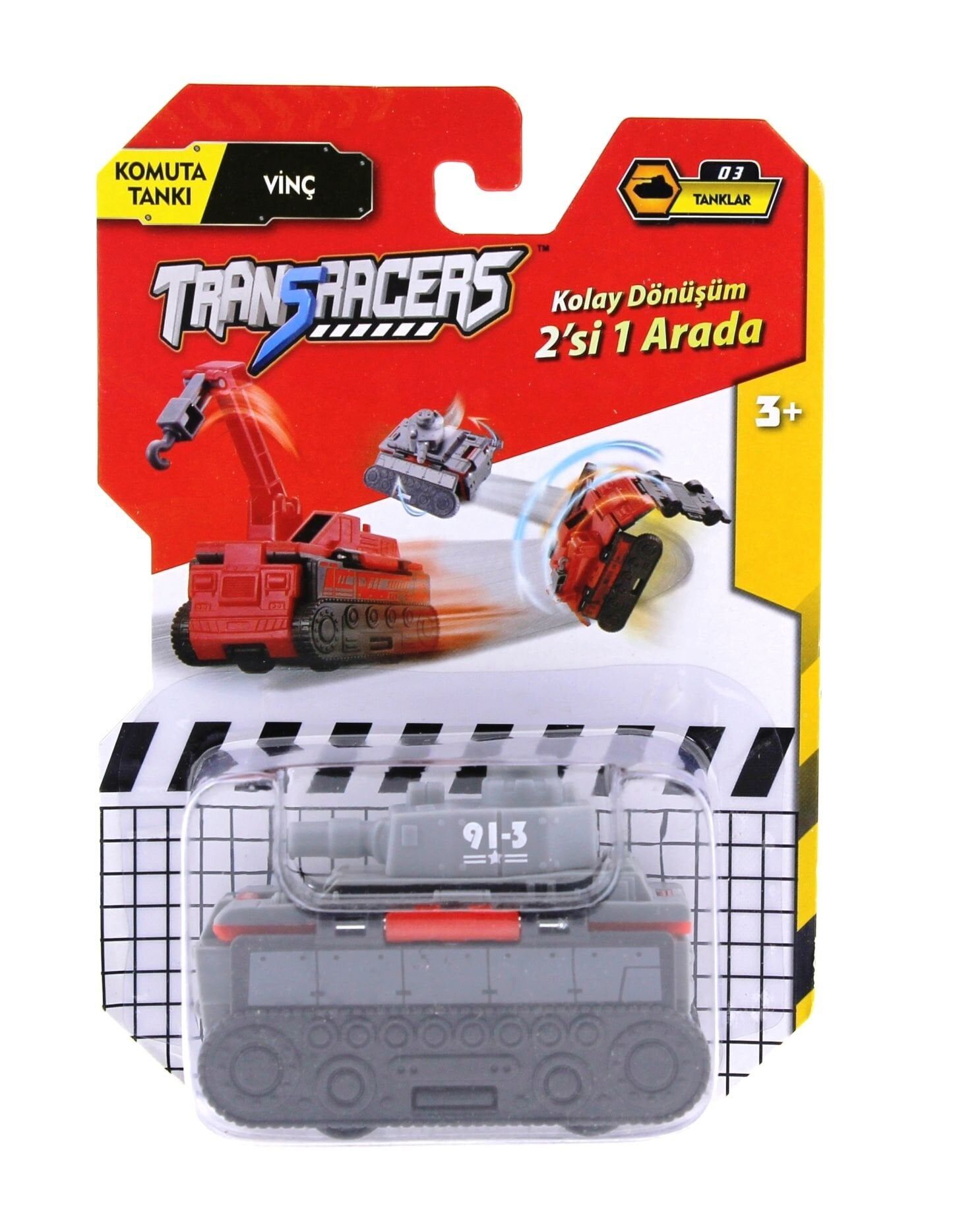 Transracers Dönüşen Araçlar Tanklar Komuta Tankı / Vinç