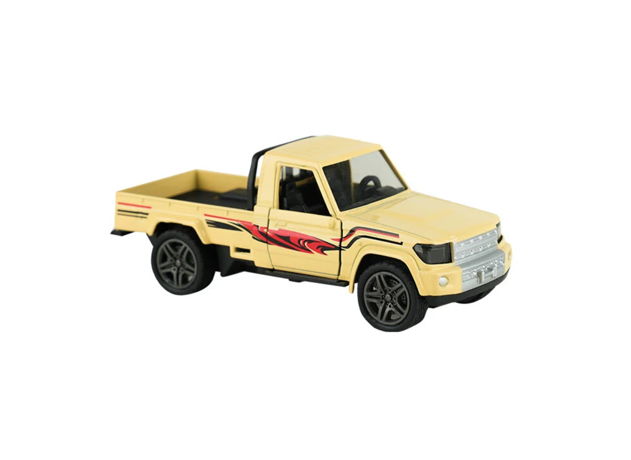 Die Cast Metal Çek Bırak Bej Kamyonet