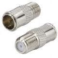 Powermaster PM-2627 Düz Tip Dişi-Erkek Dönüştürücü Hızlı F Konnektör