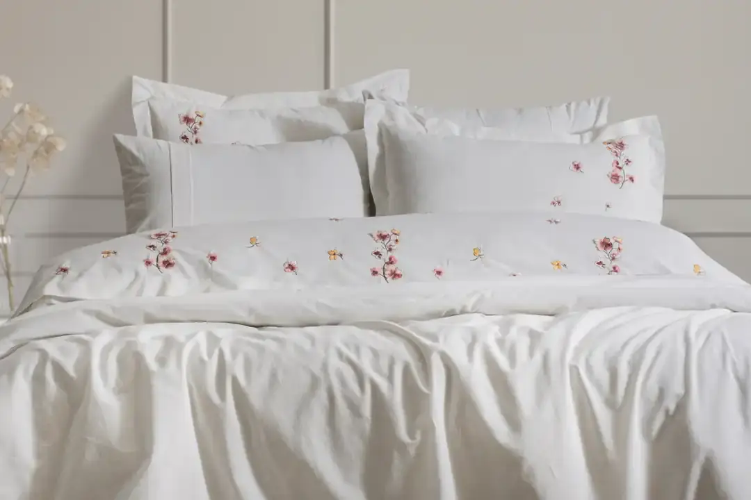 Şaheser Home Collection Nakışlı Çift Kişilik Nevresim Takımı Amber