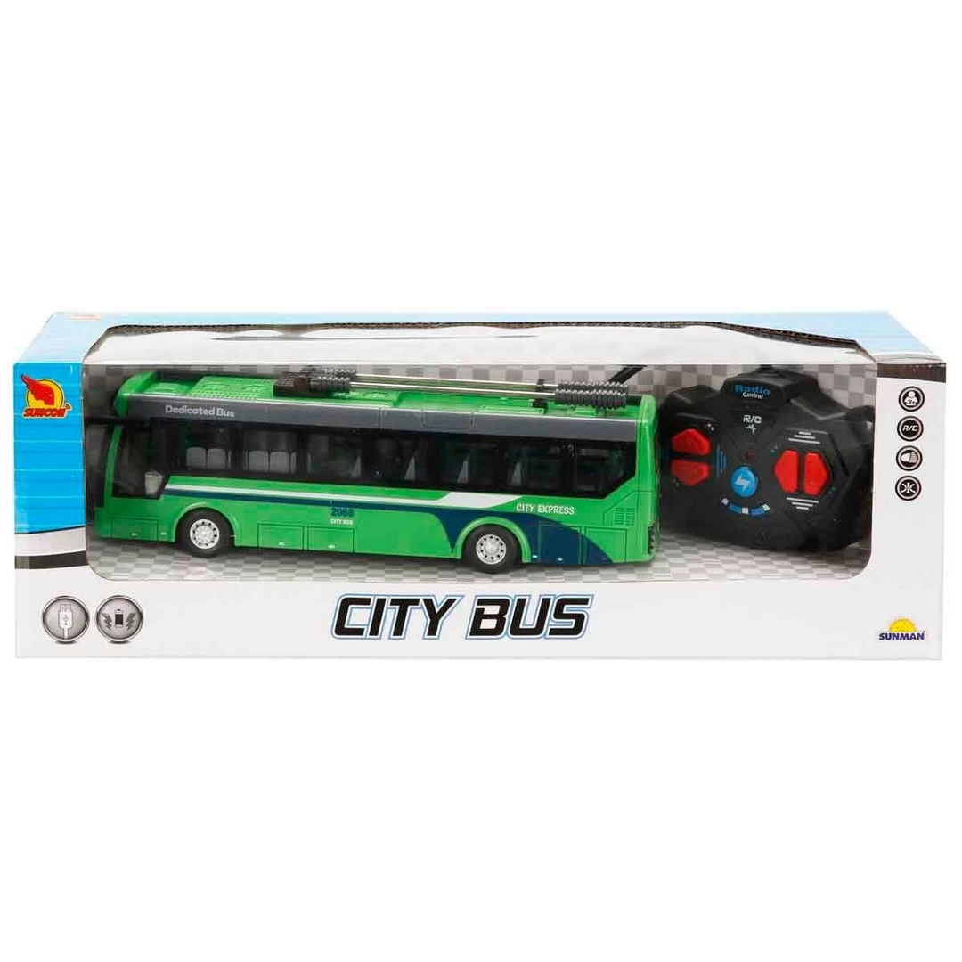 1:32 Işıklı Uzaktan Kumandalı Şehir Otobüsü S00004323