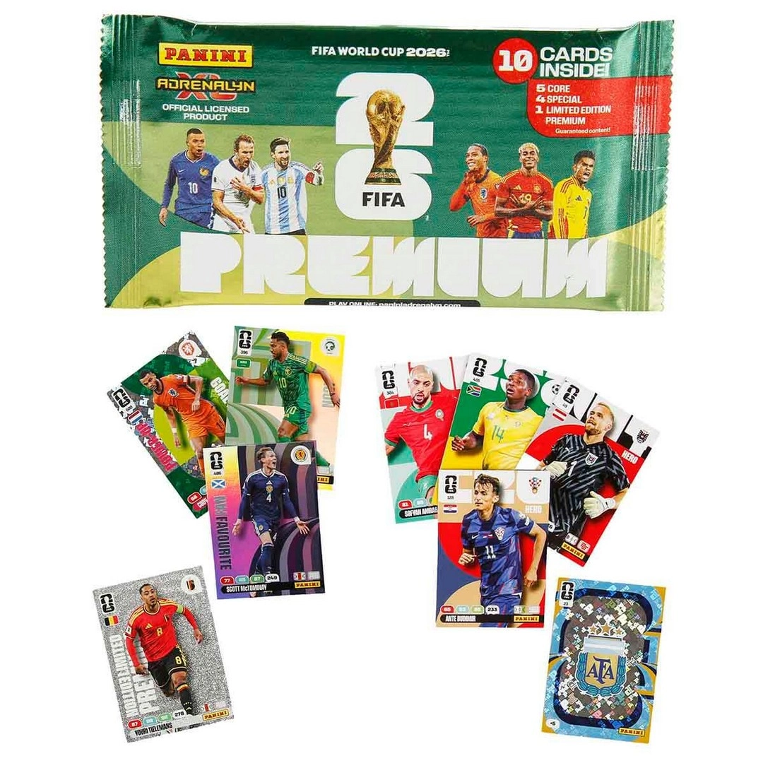 FIFA World Cup 2026 Adrenalyn XL Premium Trading Card 10’lu Paket