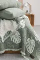 Şaheser Home Collection Yatak Örtüsü Seti Çift Kişilik Forest Yeşil