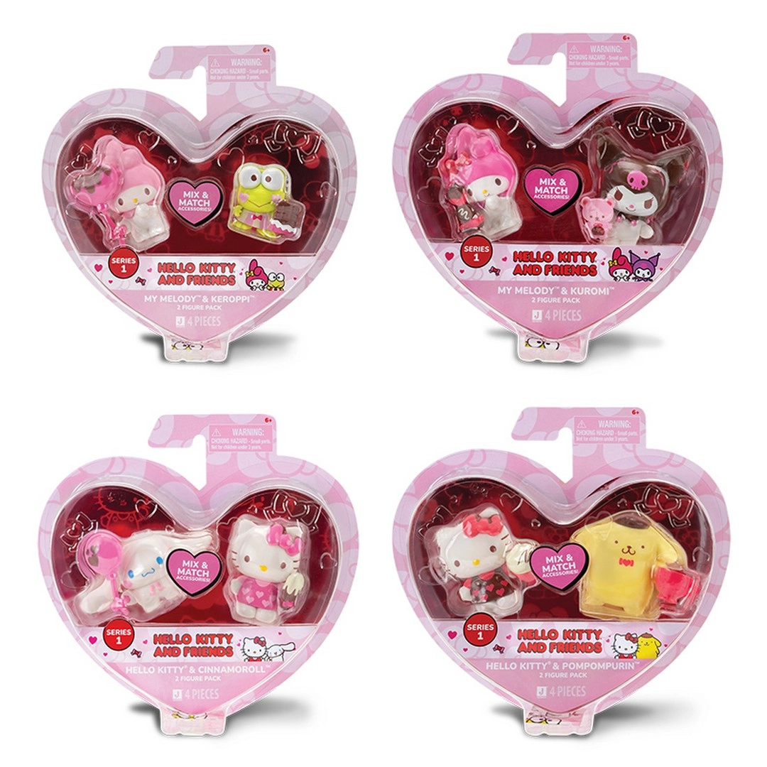 Hello Kitty Kalpten Kalbe 2'li Figür Seti