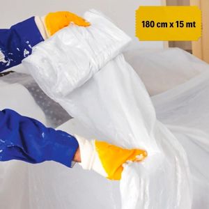 Boya Badana Eşya Koruma Hışır Örtüsü 180cm x 15 mt Yapışkanlı Hışır Örtü