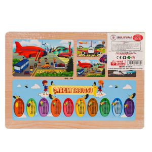 ONY-233-234-235-236 Ahşap Eğitici Puzzle Havaalanı
