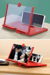 Telefon ve Tablet Ekran Büyütücü Aparat Kırmızı