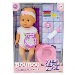 Boubou Altını Islatan Sesli Bebek Seti 30 cm - S02030121