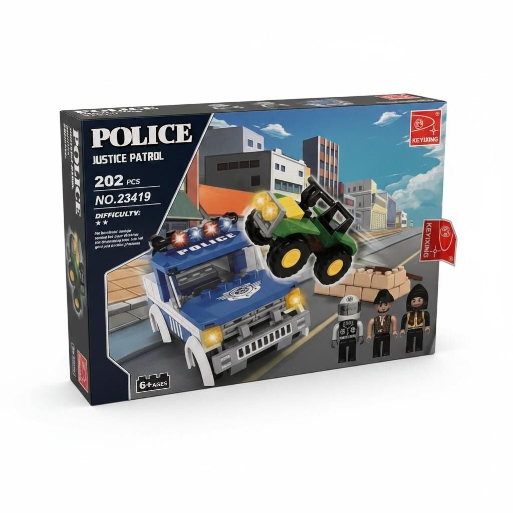 23419 AUSINI POLİS SETİ 194 PARÇA MİNİ LEGO