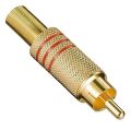 PowerMaster PM-26484 Tos RCA Fiş Metal Gold Erkek Konnektör