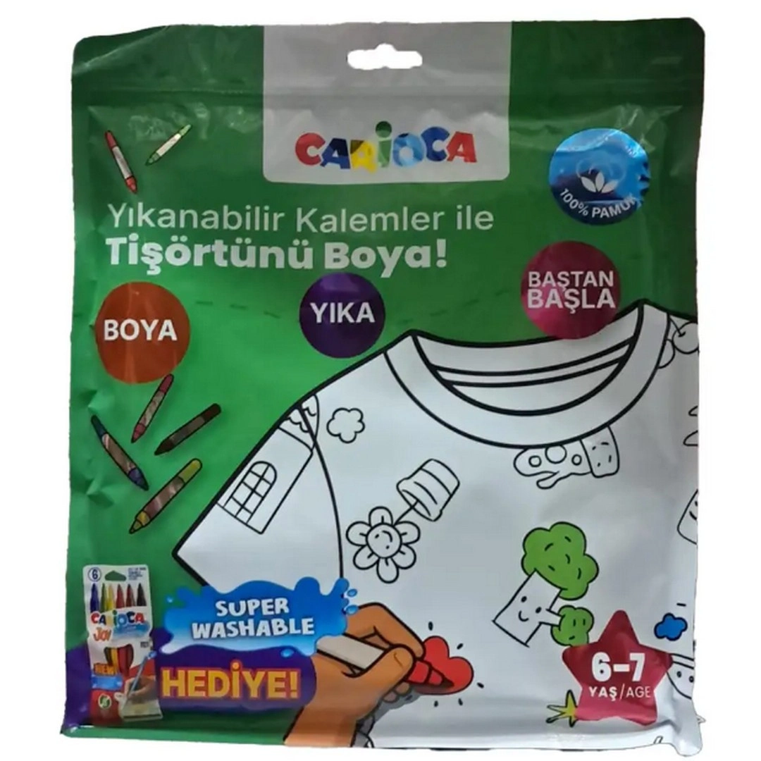 Kalem Hediyeli Boyanabilir Tişört 6-7 Yaş LN-80008