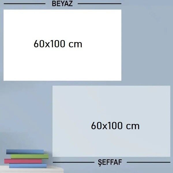 Ders Çalışma Yazı Tahtası Manyetik Duvar Stickerı 100x60 cm