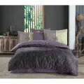 Hobby Çift Kişilik Saten Nevresim Lotus Mor