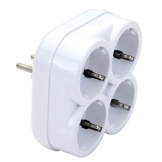De-Pa 10004 Topraklı 16 Amper 250 Volt Beyaz 4'lü Çok Amaçlı Golyat Priz