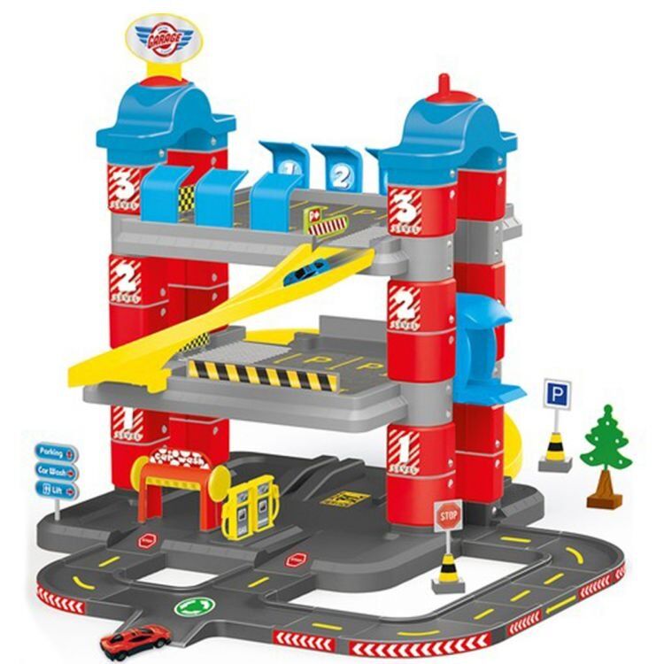 Dolu 3 Katlı Otopark Oyun Seti