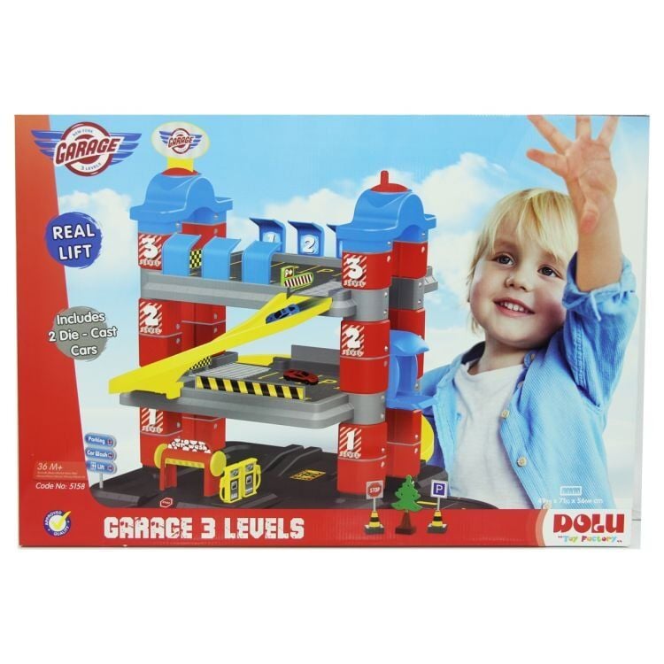 Dolu 3 Katlı Otopark Oyun Seti - 5158D