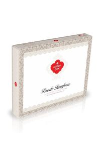 Cotton Box Brode Ranforce Çift Kişilik Nevresim Takımı İvory Yeşil