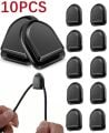 Siyah Çok Amaçlı Yapışkanlı Kanca 10 lu