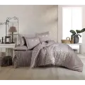 Hobby Çift Kişilik Saten Nevresim Adalia Platin
