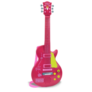 Elektronik Tuşlu ve Telli Askılı Pembe Gitar S00045871