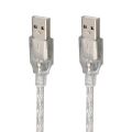 Powermaster PM-19803 Şeffaf 3 Metre Usb Erkek-Erkek Kablo