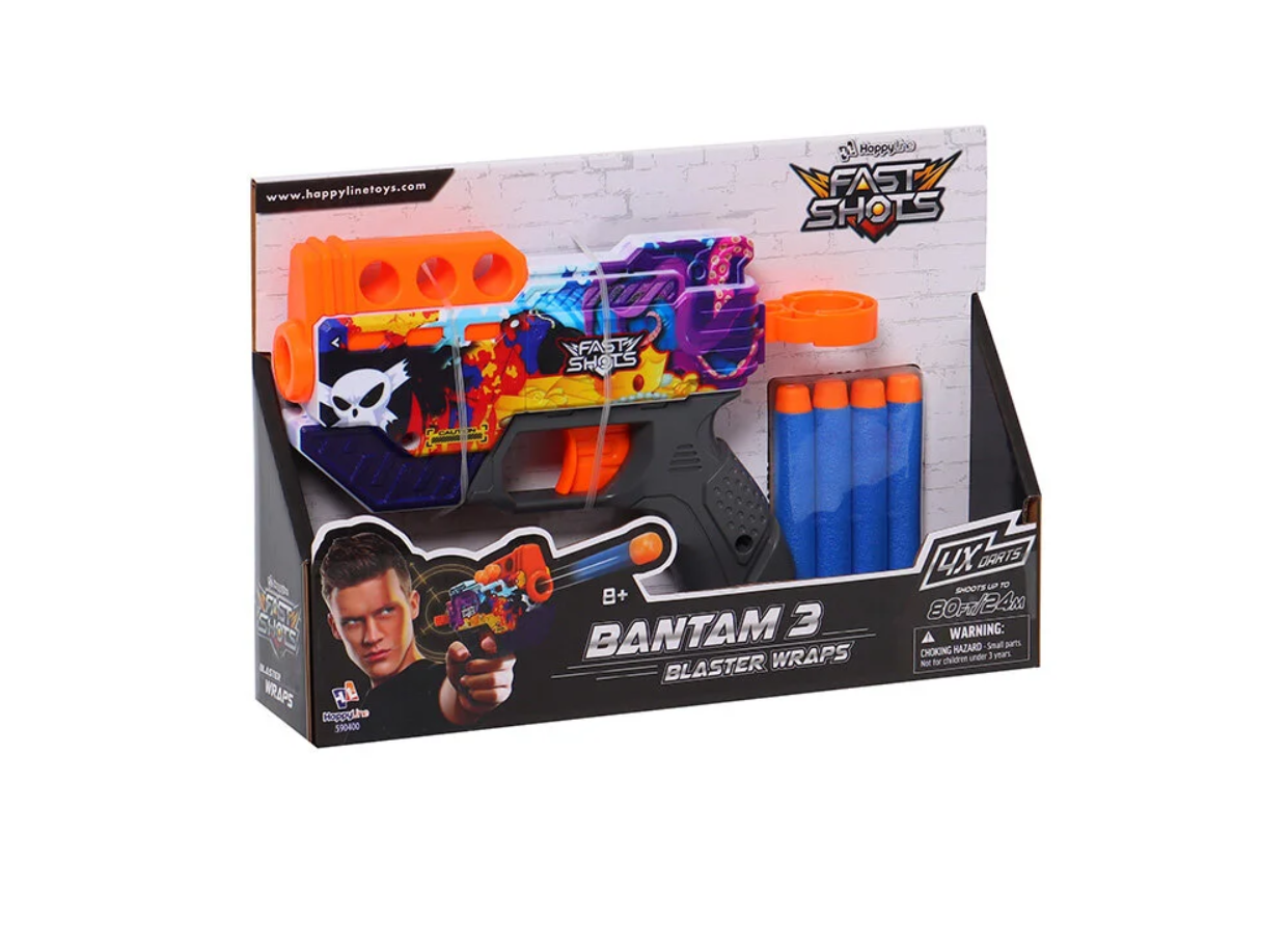 Fast Shots 4 lü Desenli Dart Tabancası