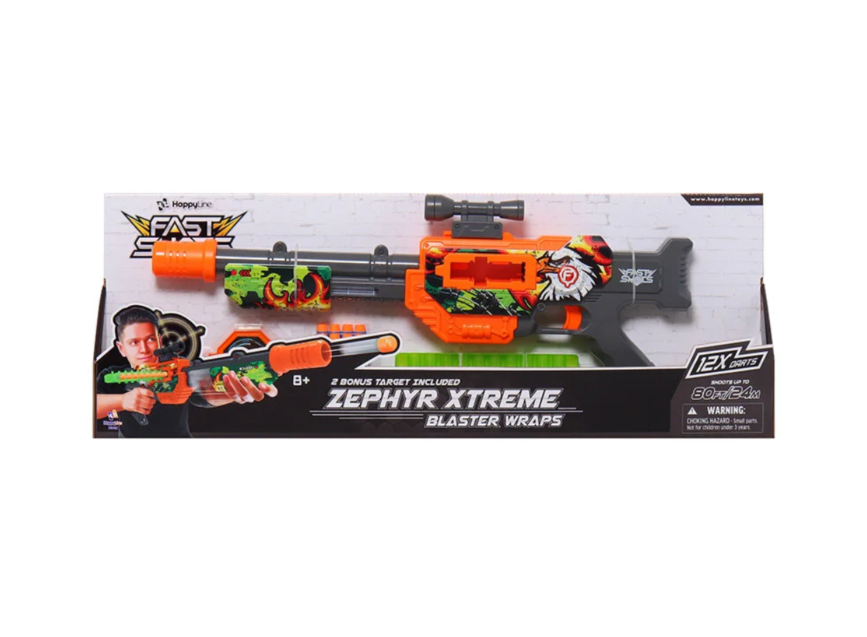 Fast Shots 12 li Desenli Dart Tabancası