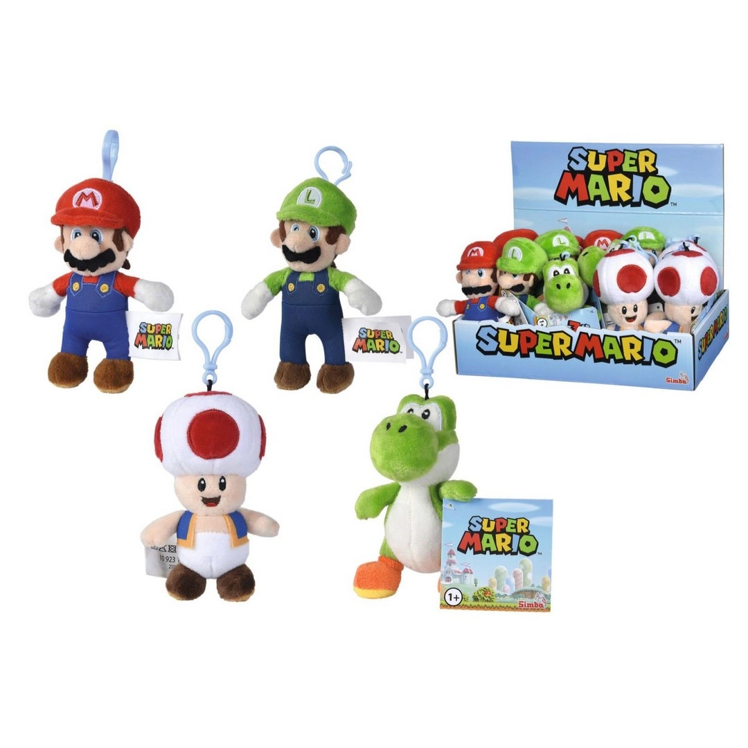 Super Mario Peluş Anahtarlıklar SMB-109231008 - 1 Adet Stokta Olan Gönderilir