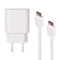 Weko WK-27878 Note10 Beyaz 25 Watt Şarj Başlık Adaptörü + Type-C To Type-C Kablo