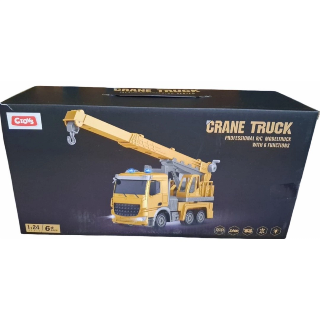 Işıklı ve Şarjlı Uzaktan Kumandalı Vinçli Kamyon