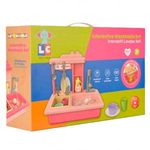 Pilli İnteraktif Lavabo Seti Turkuaz