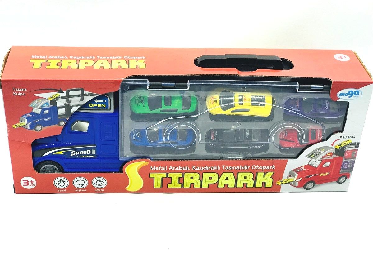 Taşınabilir Die Cast Metal Araçlı Kaydıraklı Tır